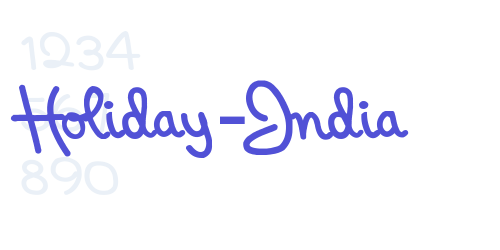 Holiday-India-font-download