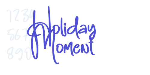 Holiday Moment-font-download