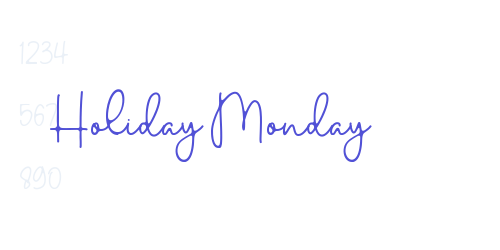 Holiday Monday-font-download