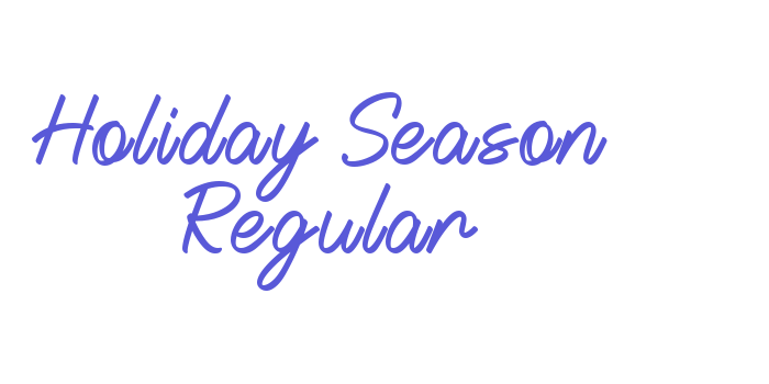 Holiday Season Regular Font Download