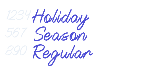 Holiday Season Regular-font-download