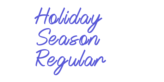 Holiday Season Regular Font