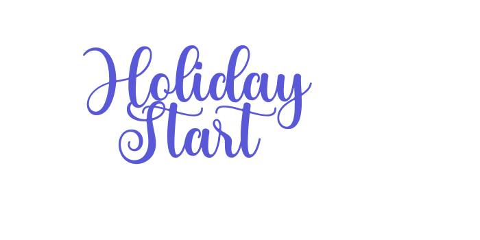 Holiday Start Font Download