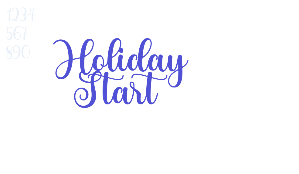 Holiday Start-font-download