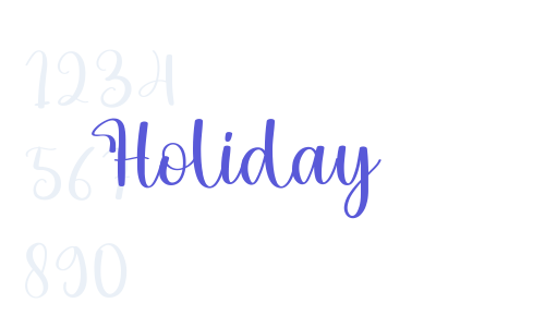 Holiday Font