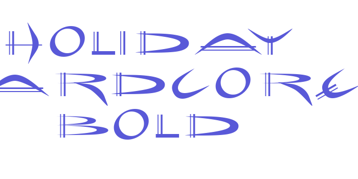 Holiday hardcore Bold Font Download