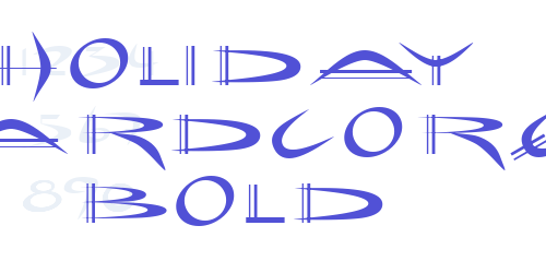 Holiday hardcore Bold-font-download