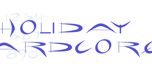 Holiday hardcore-font-download