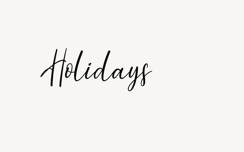 Holidays Font