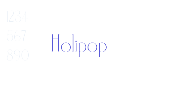 Holipop font