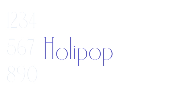 Holipop Font