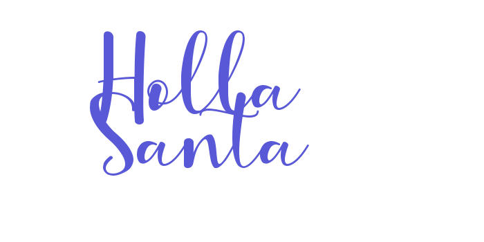 Holla Santa Font Download