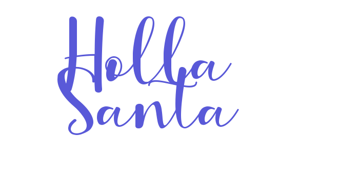 Holla Santa Font