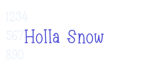 Holla Snow-font-download
