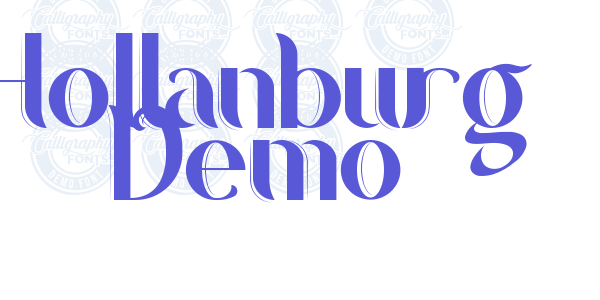 Hollanburg Demo font free