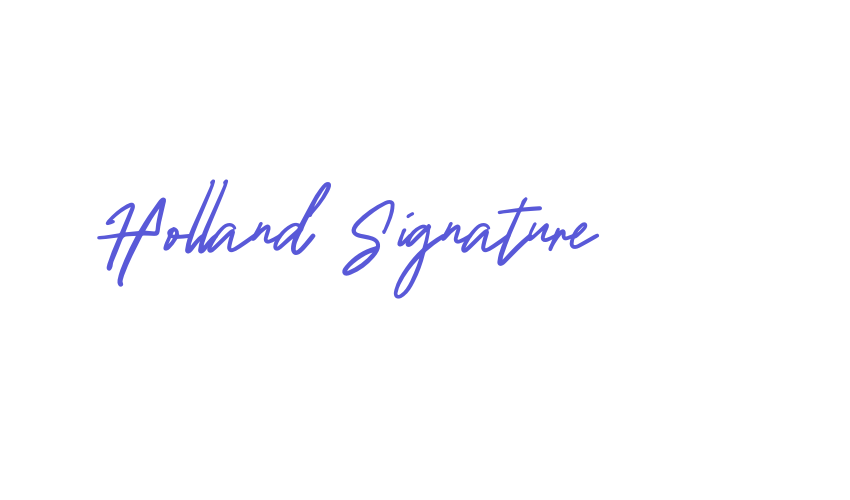 Holland Signature Font Download