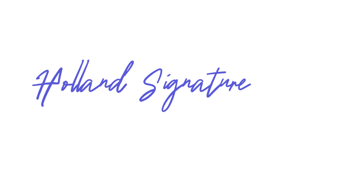 Holland Signature Font Download