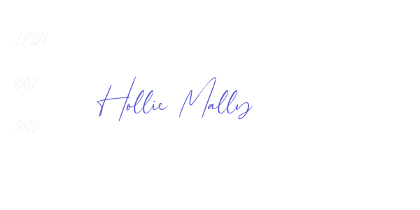 Hollie Mally font free