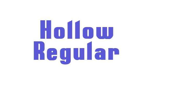 Hollow Regular Font Download