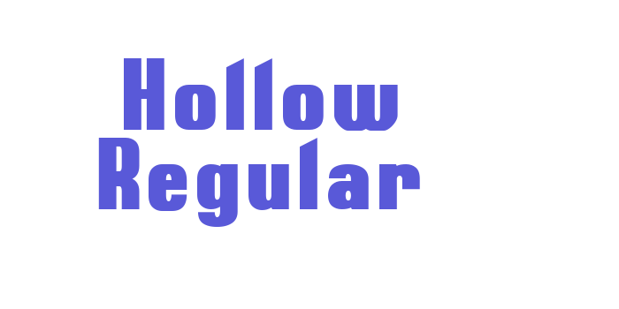 Hollow Regular Font