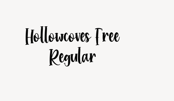 Hollowcoves Free Regular Font