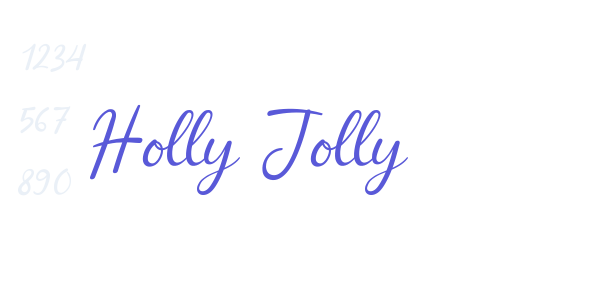 Holly Jolly font free