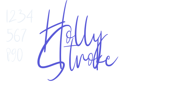 Holly Stroke font free