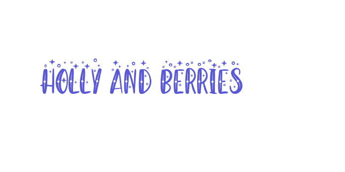 Holly And Berries Font Download