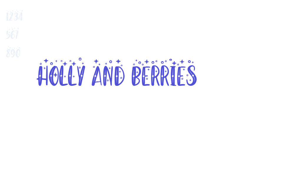 Holly And Berries-font-download