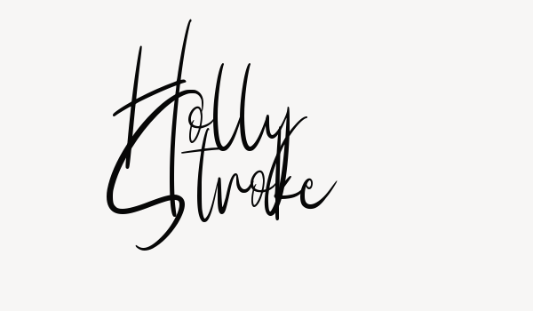 Holly Stroke Font