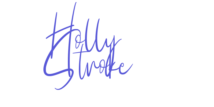 Holly Stroke Font Download