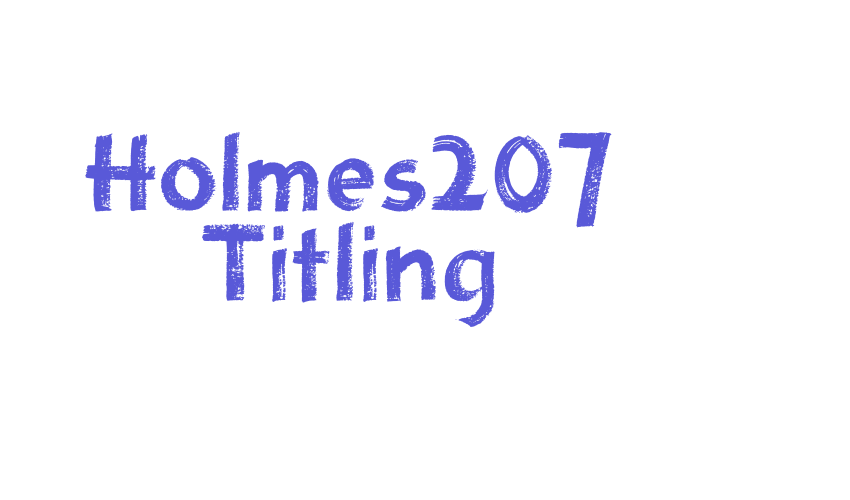 Holmes207 Titling Font Download