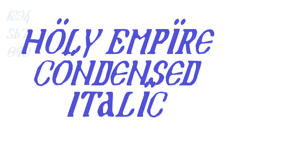 Holy Empire Condensed Italic-font-download