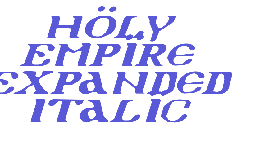 Holy Empire Expanded Italic Font Download