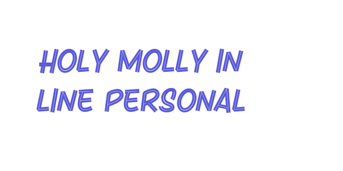 Holy Molly In Line Personal Font Download