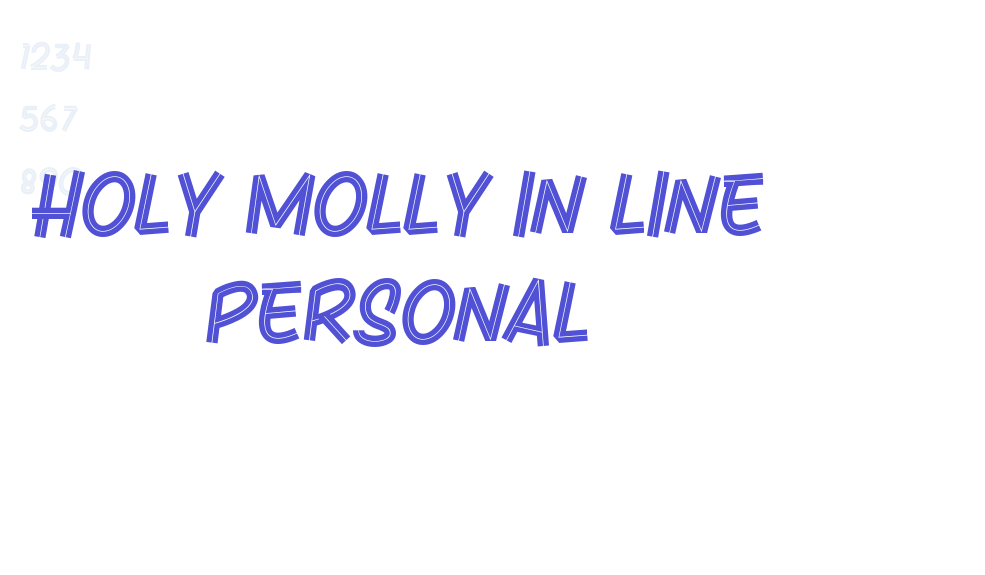 Holy Molly In Line Personal-font-download