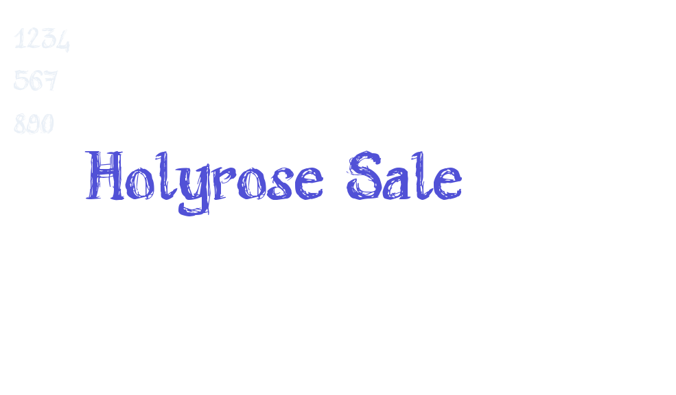 Holyrose Sale-font-download