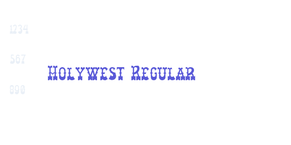 Holywest Regular font