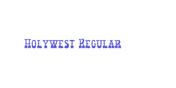 Holywest Regular Font