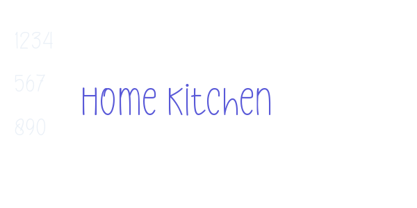 Home Kitchen font