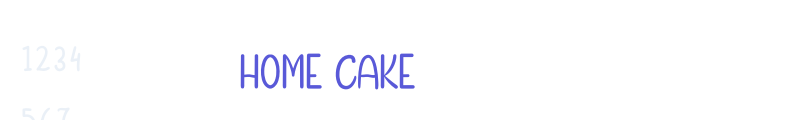 Home Cake font