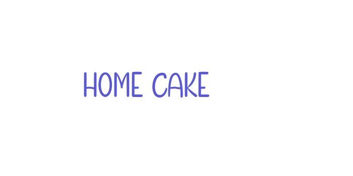 Home Cake Font