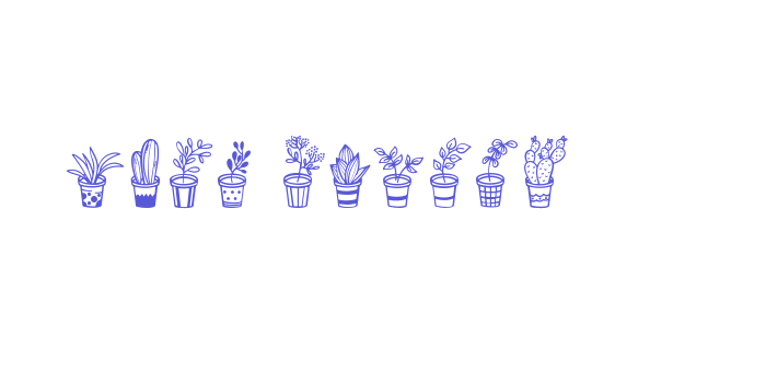 Home Plants Font Download