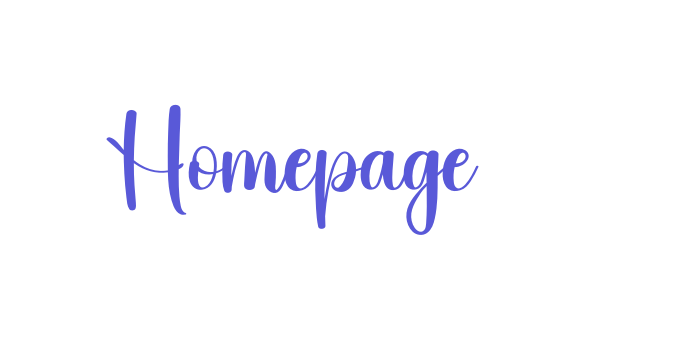 Homepage Font Download