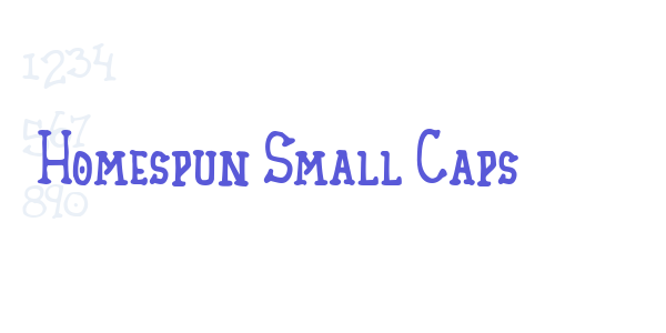 Homespun Small Caps font