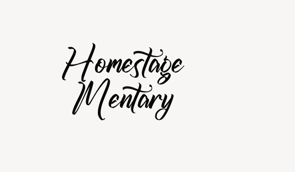 Homestage Mentary Font