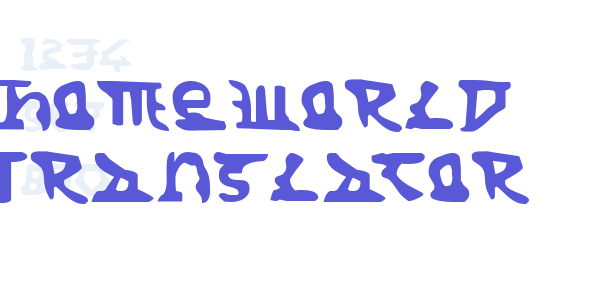 Homeworld Translator font free