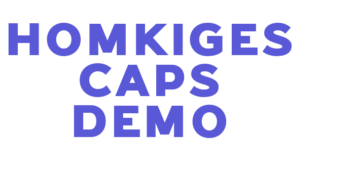 Homkiges Caps Demo Font Download