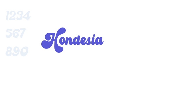 Hondesia font free