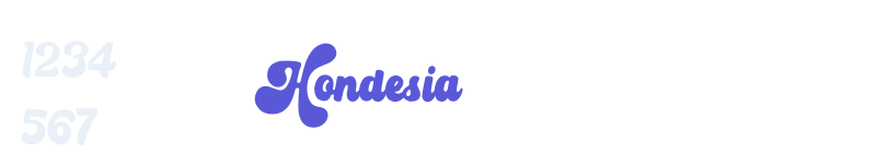 Hondesia-related font